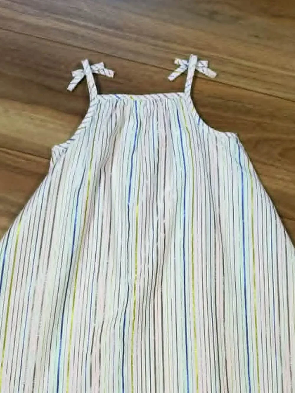 Hanna Andersson Metallic Striped Dress Size 110 (US 5)